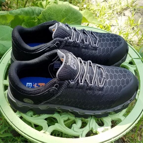 Timberland PRO Powertrain Sport Alloy Toe Work Sneaker - Black 7.5 wide B15 - Picture 9 of 12